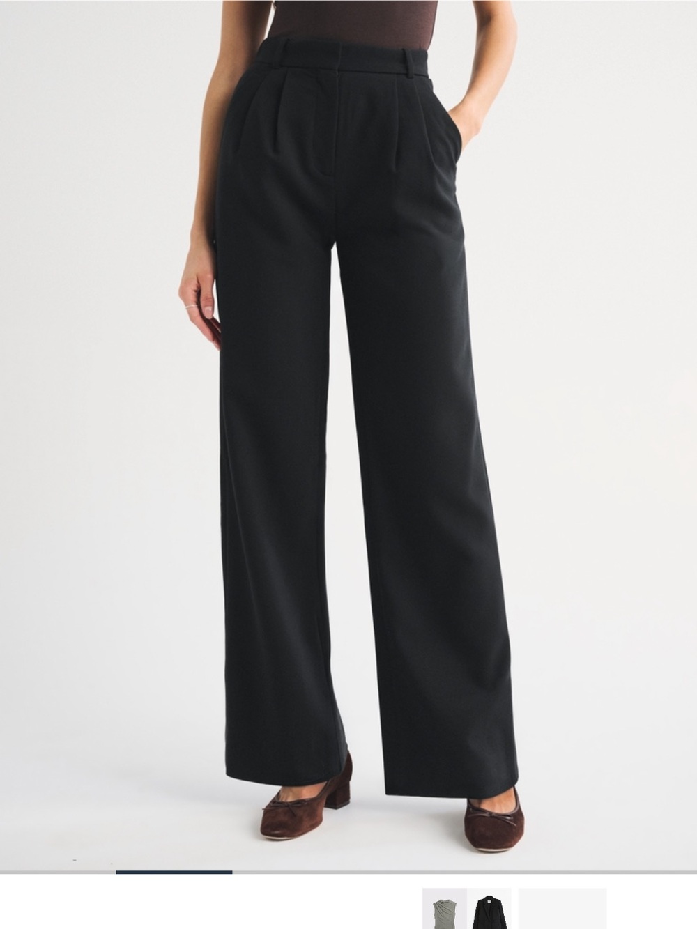 Abercrombie & Fitch Sloane Tailored Wide Leg Trousers